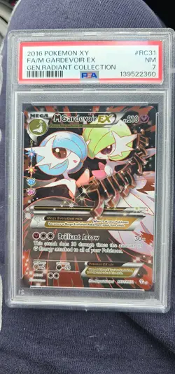Pokemon TCG M Gardevoir EX Full Art RC31/RC32 XY Generations Card PSA 7 - Image 1