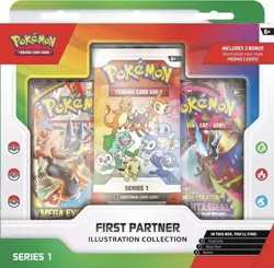 Pokemon TCG First Partner Illustration Collection X3 Series 1 PRESALE 20/03 - Image 1