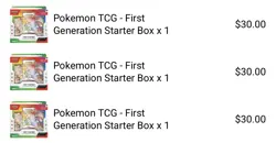 Pokemon TCG First Partner Illustration Collection X3 Series 1 PRESALE 20/03 - Image 2