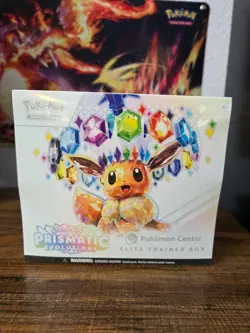 Pokemon Center Prismatic Evolutions ETB Elite Trainer Box Sealed - Image 1