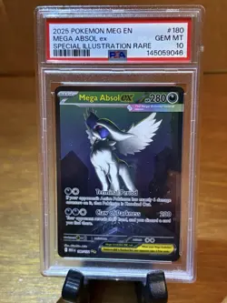 ‘25 POKEMON MEG EN MEGA ABSOL EX 180/132 SPECIAL ILLUSTRATION RARE PSA 10 GEM MT - Image 2