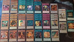 Yugioh! ☆ SANGEN / TENPAI ☆ Fire Synchro Dragon Deck Fadra Red Wyvern Sangenpai - Image 1