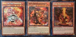 Yugioh! ☆ SANGEN / TENPAI ☆ Fire Synchro Dragon Deck Fadra Red Wyvern Sangenpai - Image 4