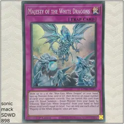 Majesty of the White Dragons - SDWD-EN027 - Super Rare 1st Edition Yugioh - Image 1