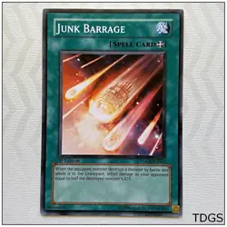 Junk Barrage - TDGS-EN047 - Common 1st Edition Yugioh - Image 1