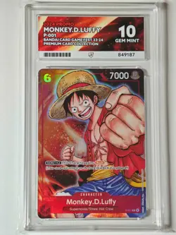 One Piece Premium Card Collection Games Fest 23-24 Monkey.D.Luffy P-001 Ace 10 - Image 1