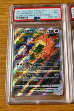 Pokemon TCG Charizard VSTAR SWSH262 Black Star Holo Promo Card PSA 9 Mint - Image 1