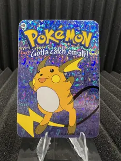 Raichu #26 - Vintage Vending Machine Prism Sticker 2000 - Pokemon Card - Image 1