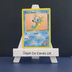 Misty's Horsea 86/132 Gym Heroes Set Pokemon Card WOTC - Image 1