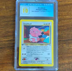 Pokemon Snubbull Neo Genesis 1st Edition Common #74/111 CGC 10 Regular (2000) - Image 1