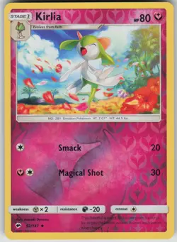 Pokemon TCG Kirlia Uncommon Reverse Holo SM - Burning Shadows 92/147 - Image 1