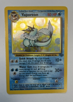 Pokemon TCG Vaporeon 12/64 Holo Rare Jungle 1999 Vintage WoTC LP * - Image 3