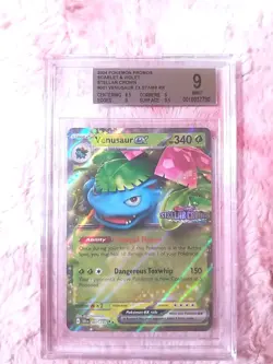 2024 POKEMON VENUSAUR EX STELLAR CROWN Stamped Promo #001 BGS 9 MINT PSA CGC - Image 2