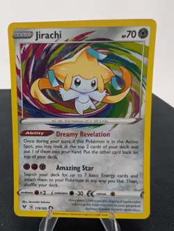 Pokemon TCG Jirachi Vivid Voltage 119/185 Rare Card Near Mint NM Condition - Image 1