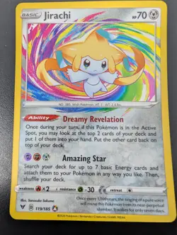 Pokemon TCG Jirachi Vivid Voltage 119/185 Rare Card Near Mint NM Condition - Image 4
