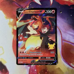 Pokemon: Lance’s Charizard V SWSH133 Celebrations Promo Card NM/M - Image 1