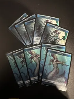 Merfolk Tokens Mtg Set Of Eight 8 - Image 1