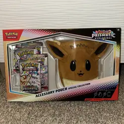 Pokemon Prismatic Evolutions Accessory Pouch Special Collection Box - Image 1