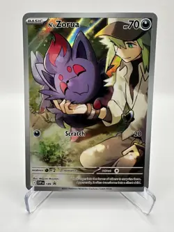 N's Zorua 189 Sv: Scarlet & Violet Promo Cards Holo Pokemon Near Mint - Image 1