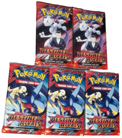 POKEMON TCG: (5) DESTINED RIVALS BLISTER SLEEVE BOOSTER PACKS NISP - Image 2