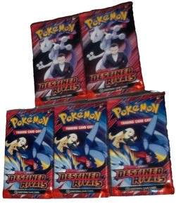 POKEMON TCG: (5) DESTINED RIVALS BLISTER SLEEVE BOOSTER PACKS NISP - Image 4