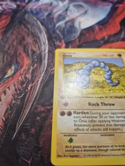 Onix 56/102 Shadowless 1st Edition Base Set Pokemon Card MP - Image 5