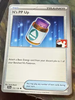 Play! Pokemon Prize Pack Series 7 Journey Together 153/159 N's PP Up - Non-Holo - Image 1