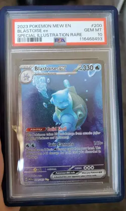 Pokemon Blastoise ex 200/165 Scarlet & Violet 151 Rare Holo PSA 10 - Image 1