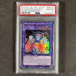 PRANK-KIDS WEATHER WASHER SR #HISU-EN018 SUMMONERS GEM MINT 10 PSA YU-GI-OH - Image 1