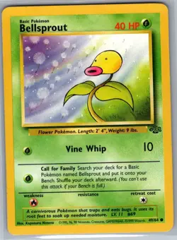 Bellsprout 49/64 Non Holo Jungle - Pokemon Card - NM - Image 1