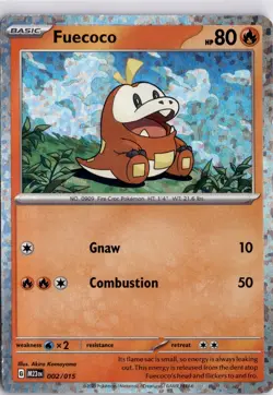 Pokemon Fuecoco 002/015 McDonald's 2023 Holo Promo Trading Card TCG - Image 3