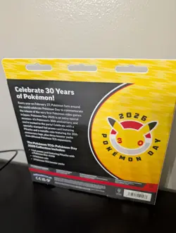 Pokemon Day 2026 Pikachu Promo Card + Coin | 3 Booster Packs | Sealed! In Hand - Image 2