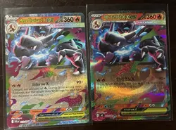 Pokemon Mega Charizard X EX Holo Lot XY Mega Evolution English Korean 2 Cards - Image 1