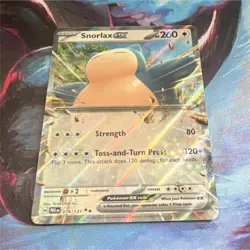 Pokemon TCG Snorlax EX 076/131 Holo Rare Basic Card English - Image 1