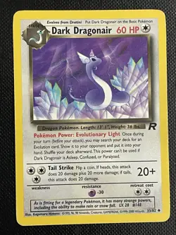 Dark Dragonair 33/82 Non Holo Uncommon Card Team Rocket WOTC - Image 1