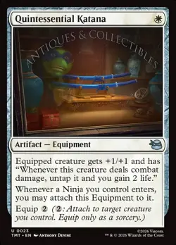 Quintessential Katana (NM) Teenage Mutant Ninja Turtles Magic MTG - Image 1