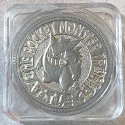 Pokemon Bandai Metal Battle Silver Coin Medal - Nintendo - Gengar Unused #3160 - Image 2