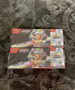 Pokemon Prismatic Evolutions Surprise Box Booster Bundle - Image 1