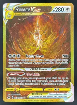 2023 Pokemon Sword Shield Crown Zenith Galarian Gallery #GG70/GG70 Arceus VSTAR - Image 1