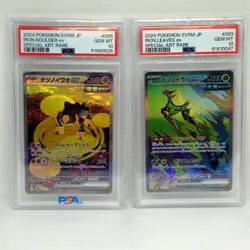Iron Leaves & Iron Boulder PSA 10 Set Ex SAR Pokemon Japanese - Image 1