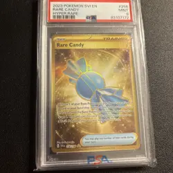 Pokemon TCG PSA 9 Rare Candy #256 Scarlet & Violet Full Art Trainer - Image 1