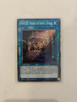 Yugioh Wanted: Seeker of Sinful Spoils RA03-EN074 Platinum Secret Rare 1st Ed NM - Image 1