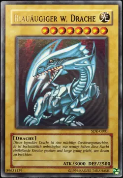 Yu-Gi-Oh! Blauaugiger W. Drache SDK-G001 Ultra Rare [GD] Starter Deck | DE 2002 - Image 1