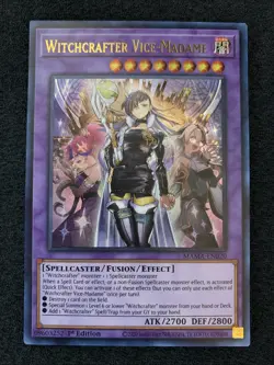 Yu-Gi-Oh! Witchcrafter Vice-Madame (MAMA-EN020) Magnificent Mavens 1st Ed NM - Image 1