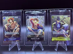 Monkey D Luffy Ace Sabo Set Of 3 P-075 One Piece Promo Tin Set Vol 2 - SEALED - Image 1