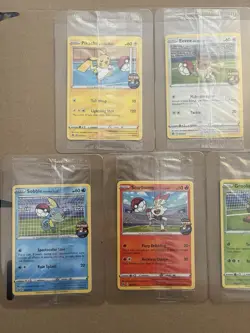 Complete Set 5x Promo On The Ball Futsal Football Pokemon Cards /005 SEALED - Image 2