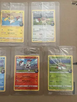 Complete Set 5x Promo On The Ball Futsal Football Pokemon Cards /005 SEALED - Image 3
