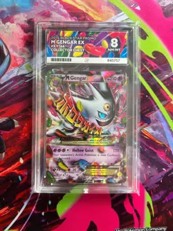 Pokemon TCG Mega Gengar EX Black Star Promo Card XY166 MP Ace 8 - Image 1