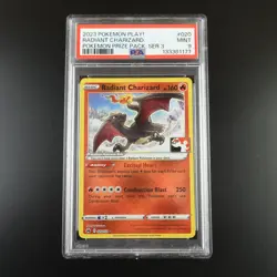PSA 9 Radiant Charizard 020 Pokemon Play! Holo Graded Pokemon Card - Image 1