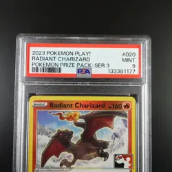 PSA 9 Radiant Charizard 020 Pokemon Play! Holo Graded Pokemon Card - Image 2
